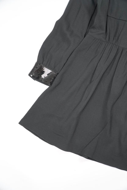 Celine Mini Workwear Dress in Viscose Sablé