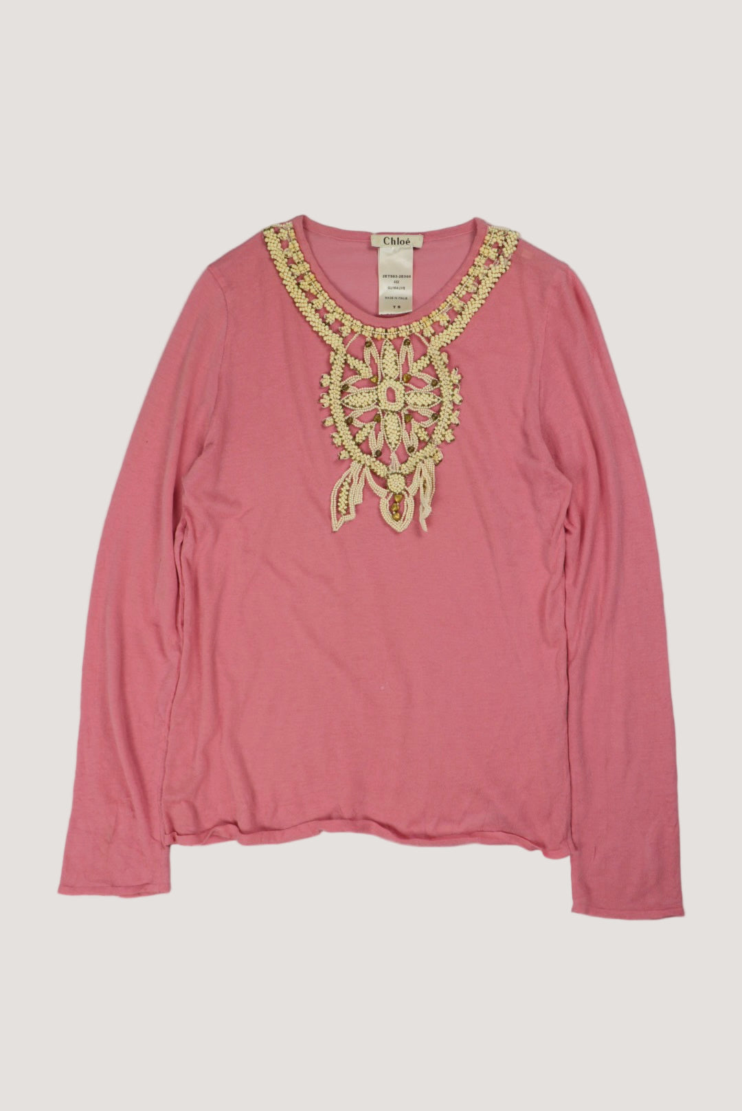 Chloe by Phoebe Philo Pink Guimauve Long Sleeve
