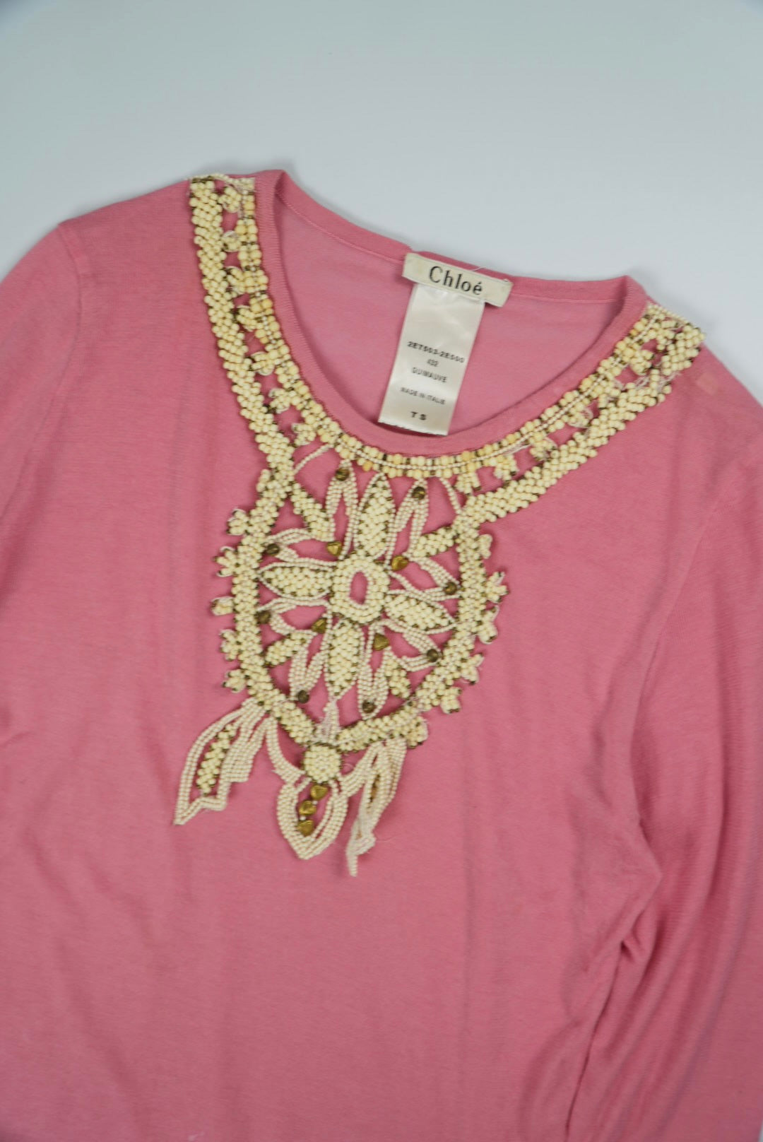 Chloe by Phoebe Philo Pink Guimauve Long Sleeve