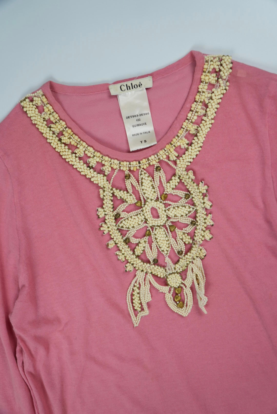 Chloe by Phoebe Philo Pink Guimauve Long Sleeve