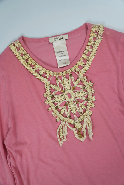 Chloe by Phoebe Philo Pink Guimauve Long Sleeve