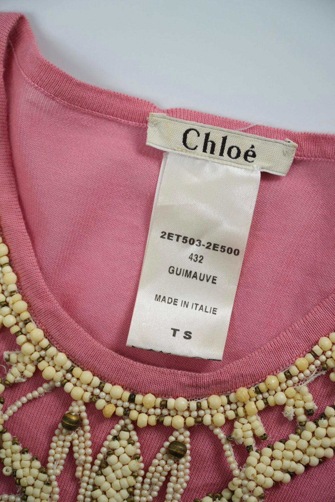 Chloe by Phoebe Philo Pink Guimauve Long Sleeve
