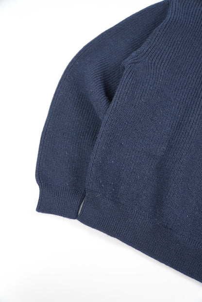Celine by Hedi Slimane Navy Blue Crew Neck Sweater