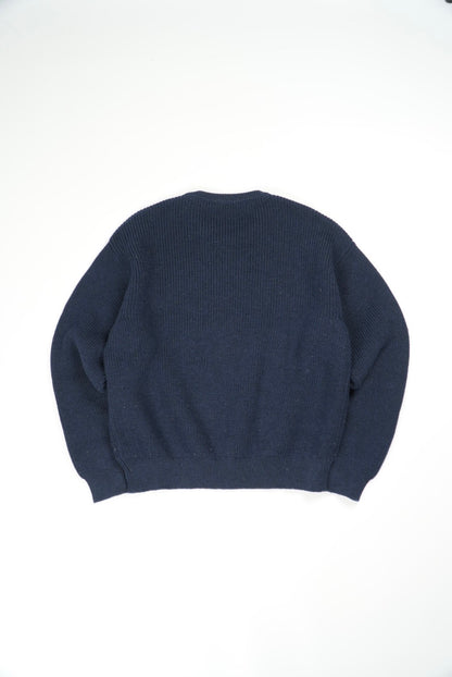 Celine by Hedi Slimane Navy Blue Crew Neck Sweater