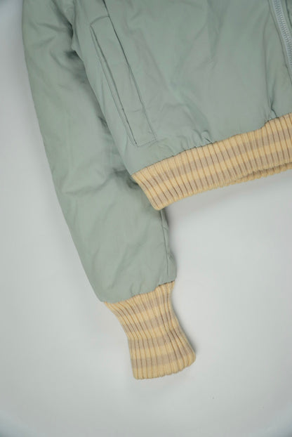 Chanel Sports Fall 2001 Blue CC Fur Bomber Jacket