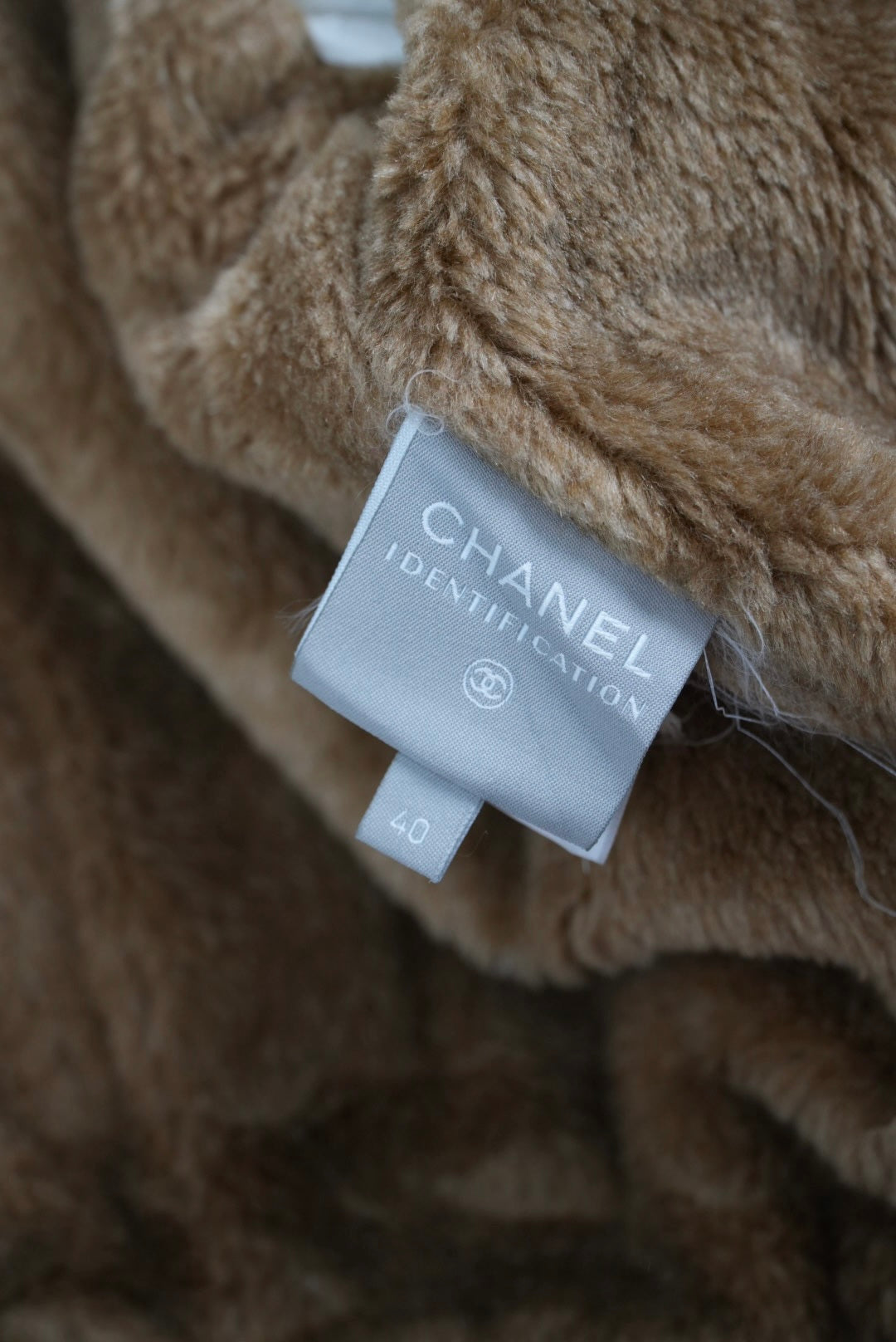 Chanel Sports Fall 2001 Blue CC Fur Bomber Jacket