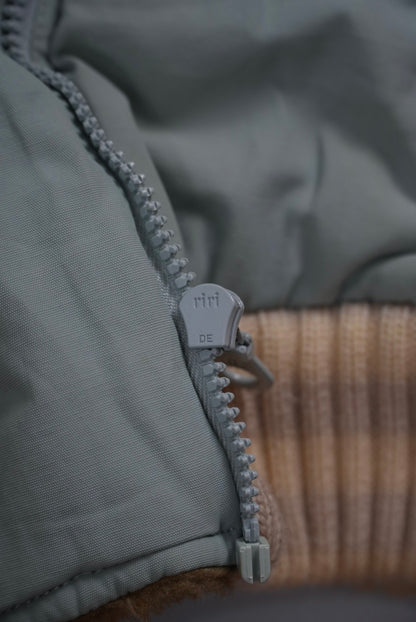 Chanel Sports Fall 2001 Blue CC Fur Bomber Jacket