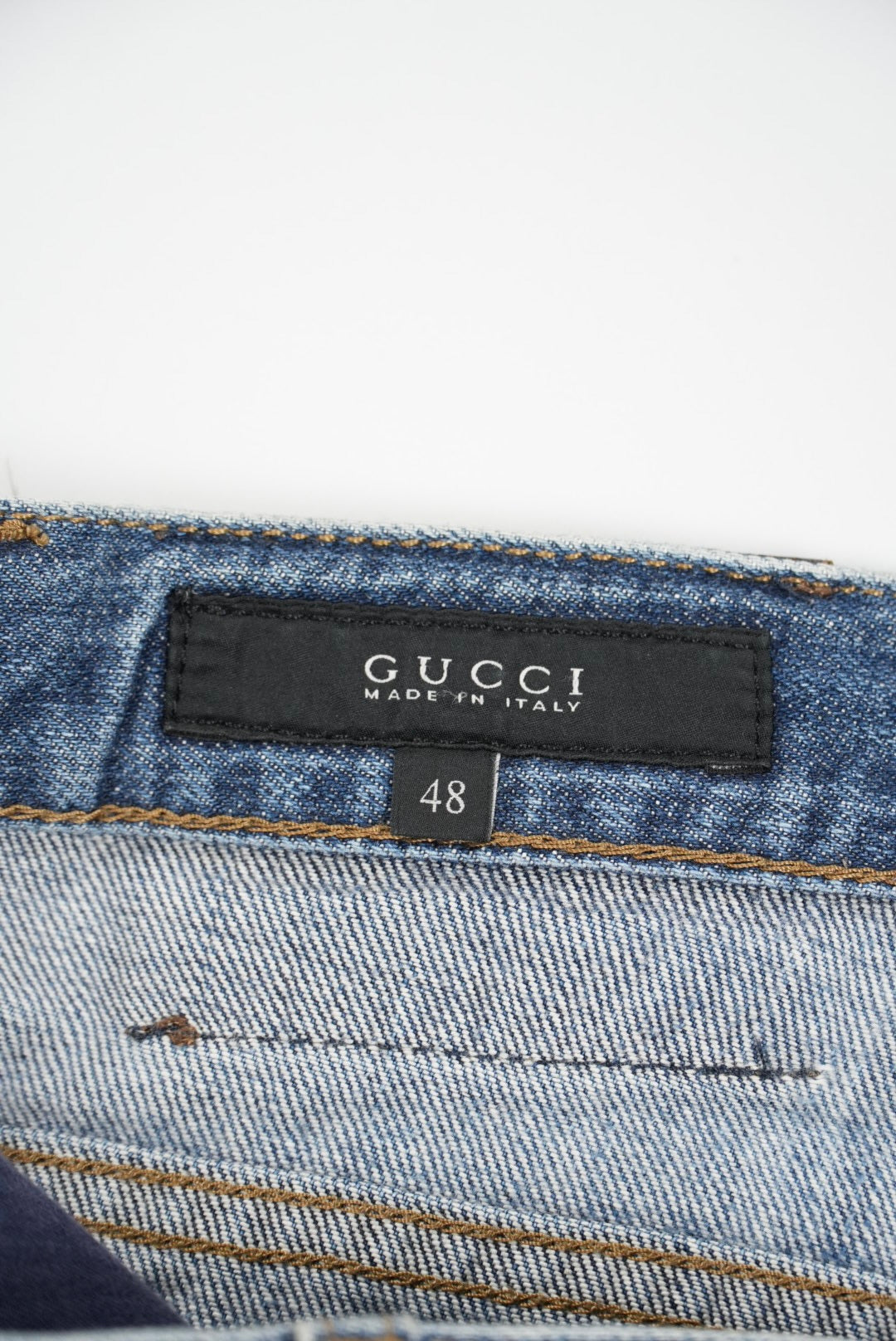 Gucci Floral Print Denim Pants