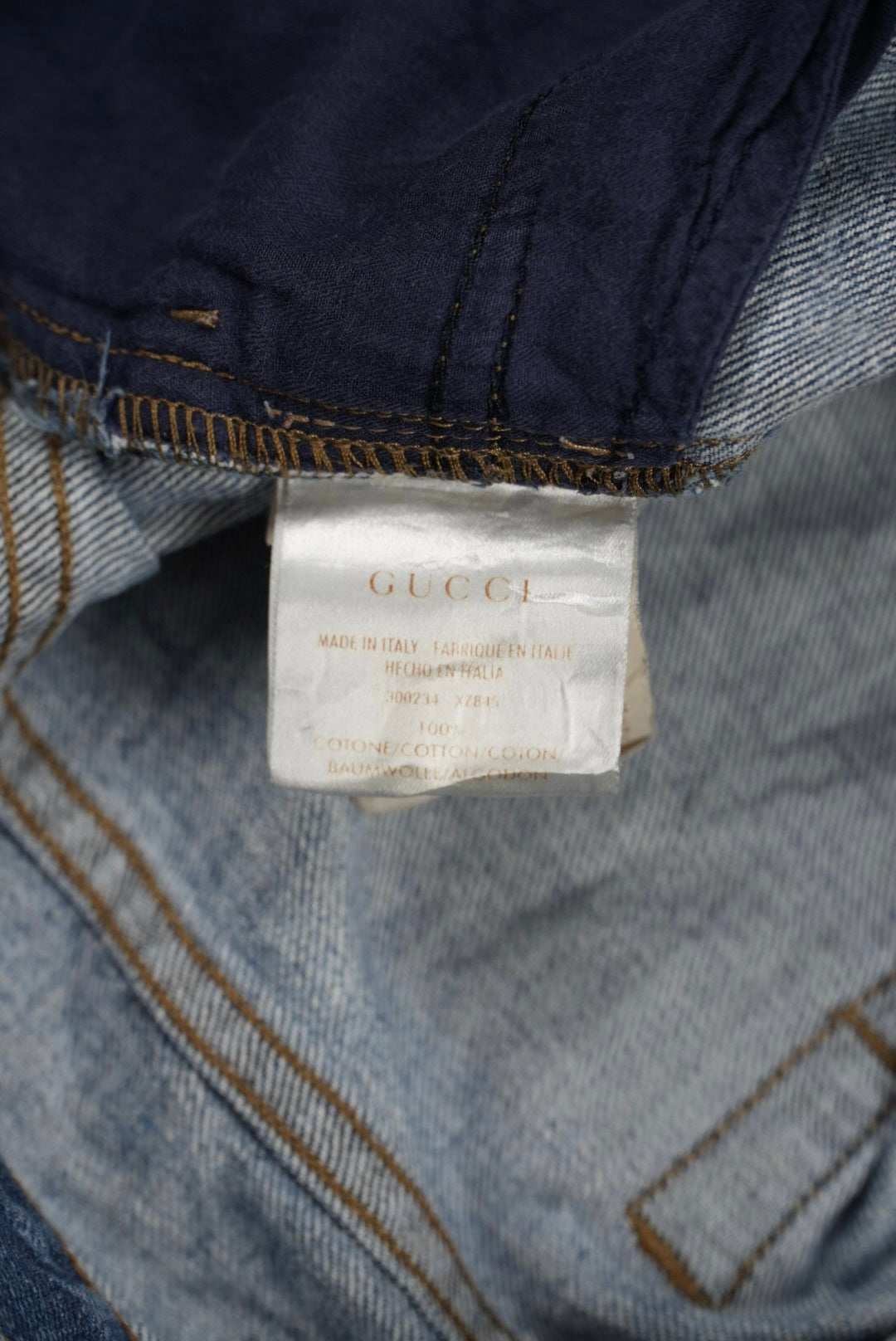 Gucci Floral Print Denim Pants