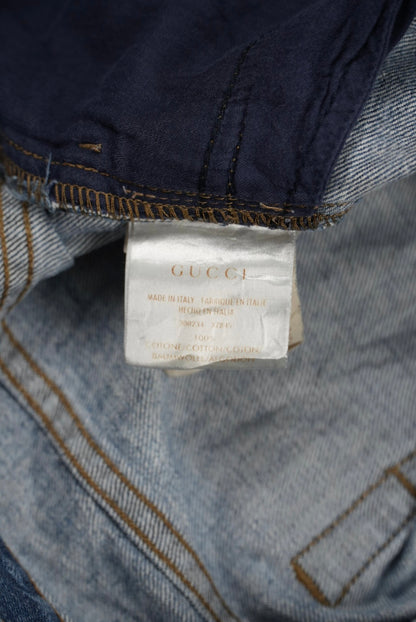 Gucci Floral Print Denim Pants