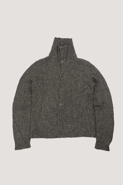 Maison Margiela Artisanal Wool Knit Cardigan