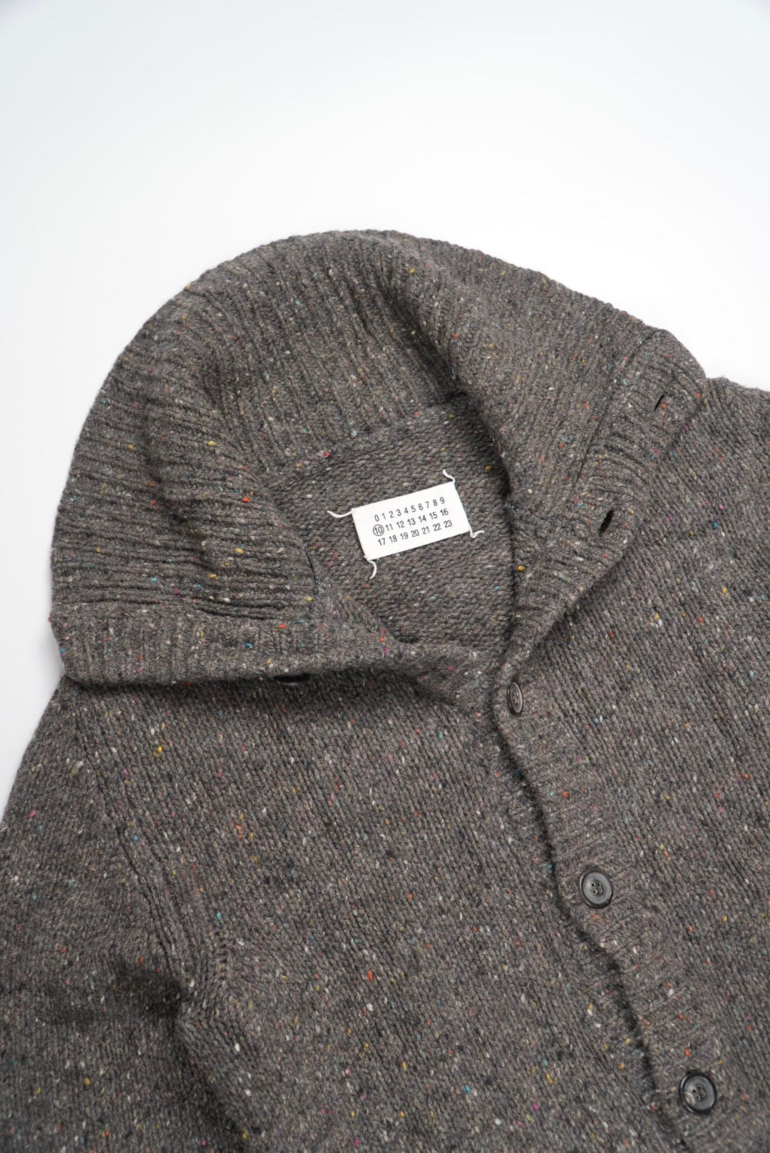Maison Margiela Artisanal Wool Knit Cardigan