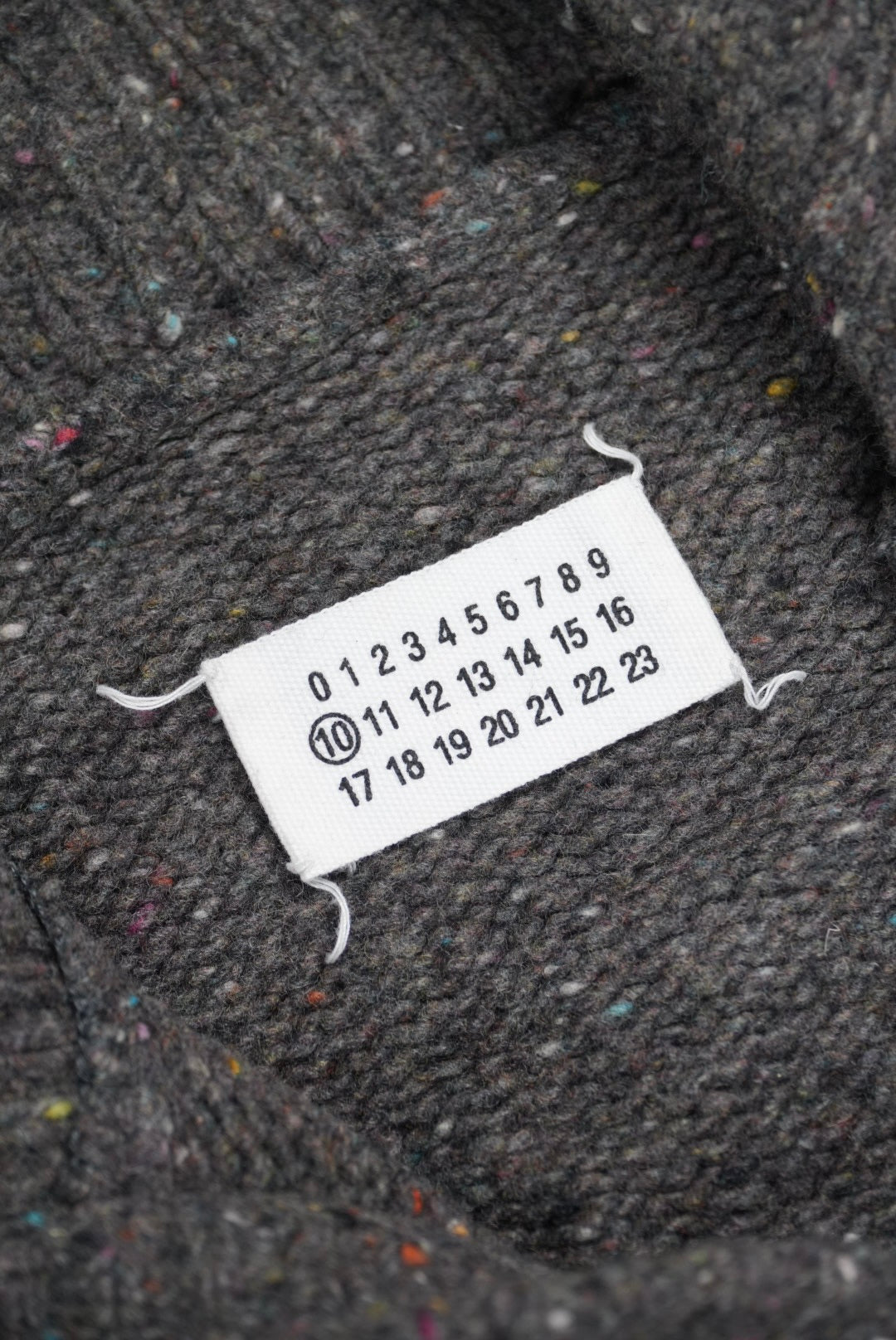 Maison Margiela Artisanal Wool Knit Cardigan