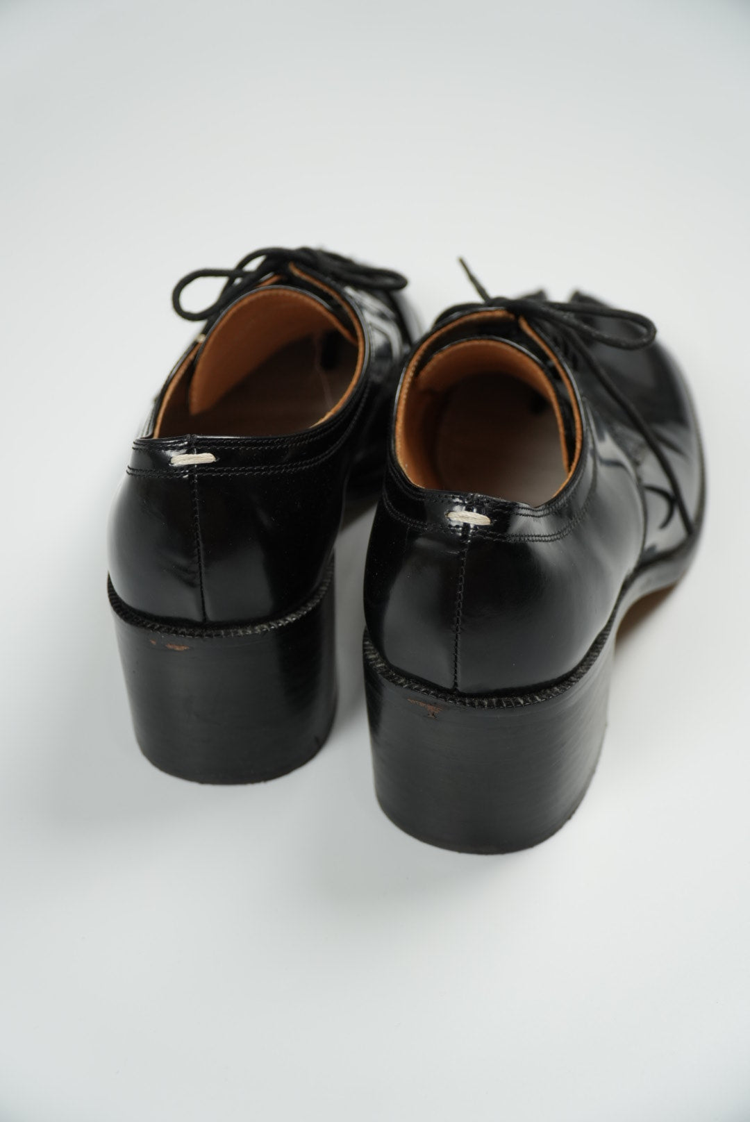 Maison Martin Margiela Lace-Up Derbies in Black Leather