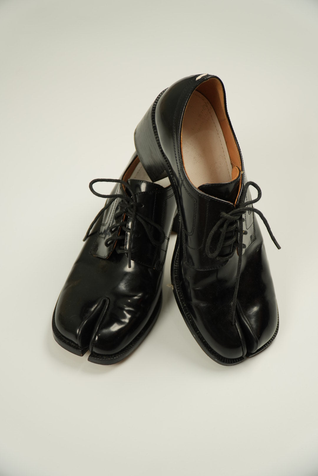 Maison Martin Margiela Lace-Up Derbies in Black Leather
