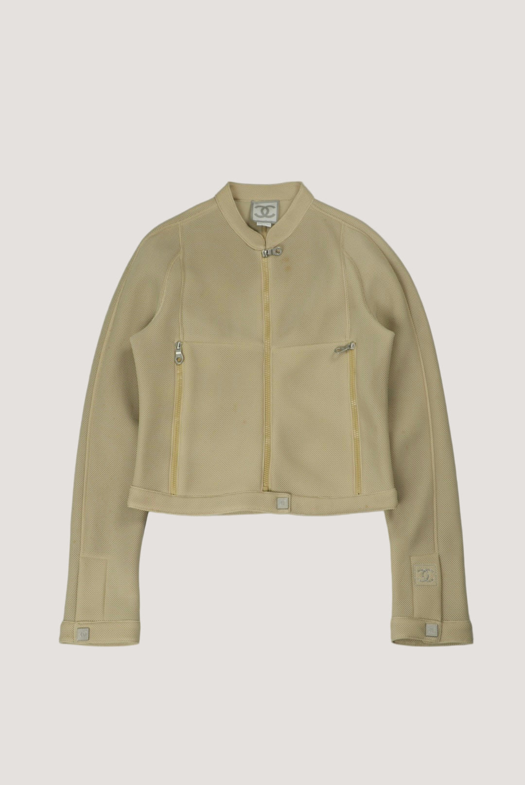 Chanel Sport 2003 Beige Zip Jacket