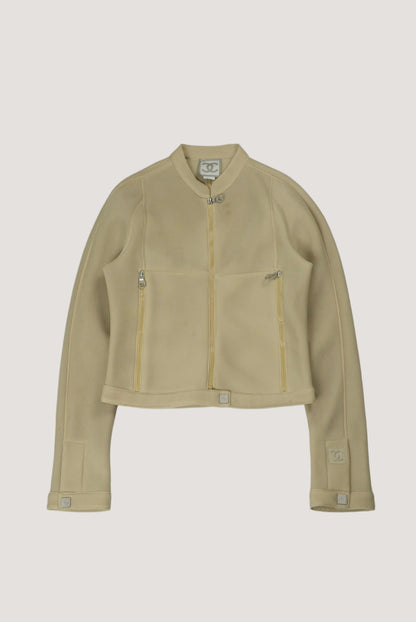 Chanel Sport 2003 Beige Zip Jacket