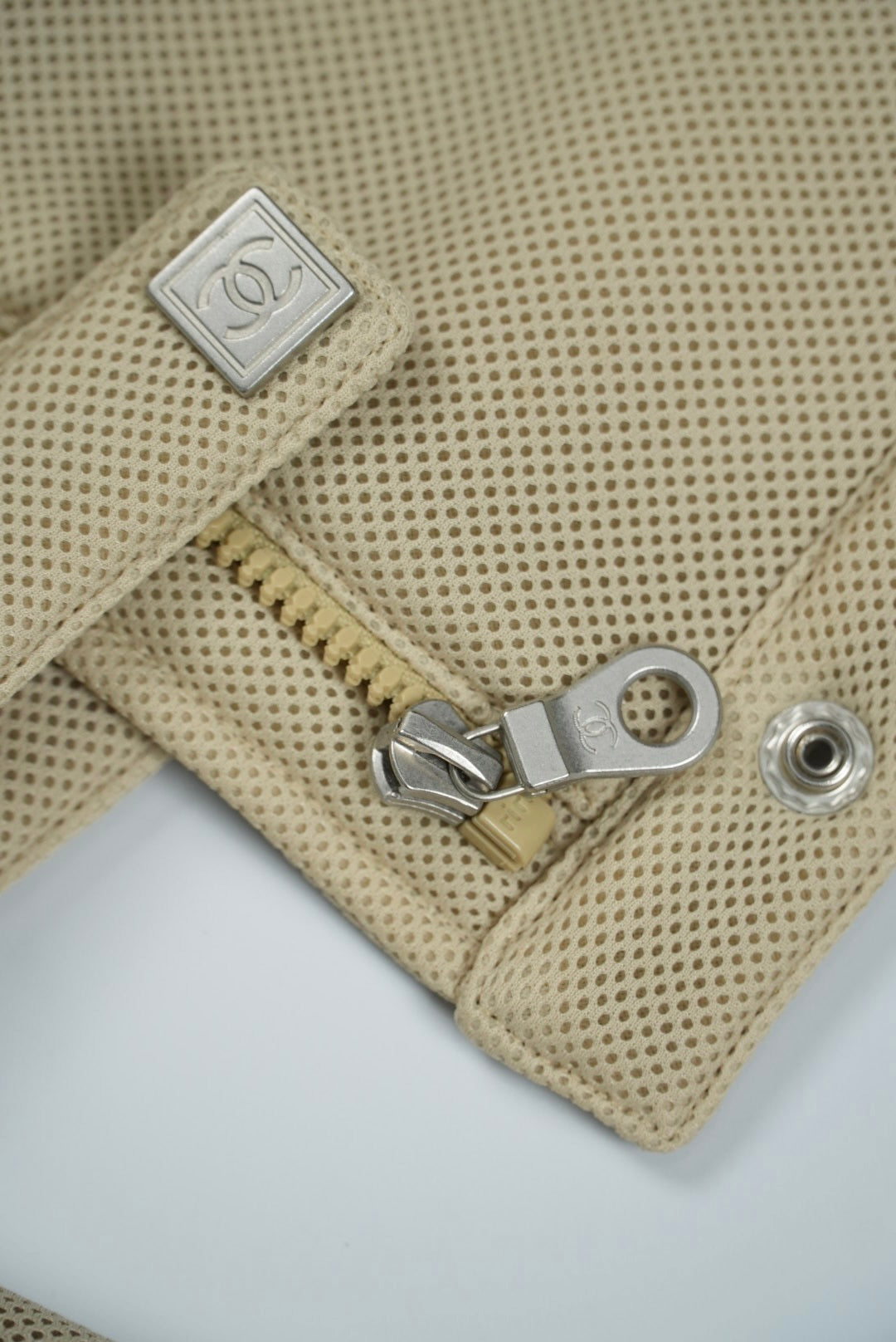 Chanel Sport 2003 Beige Zip Jacket