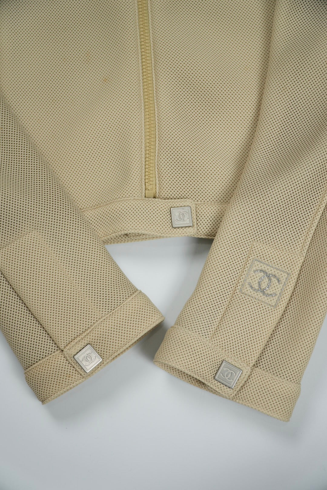 Chanel Sport 2003 Beige Zip Jacket