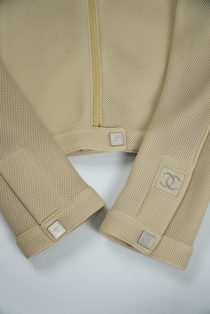 Chanel Sport 2003 Beige Zip Jacket