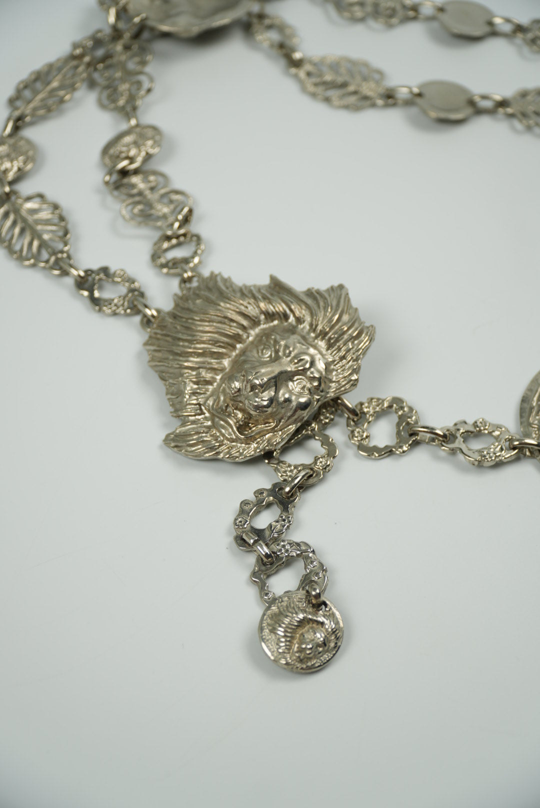 Versus Versace Archive Silver Lion Head Body Jewelry