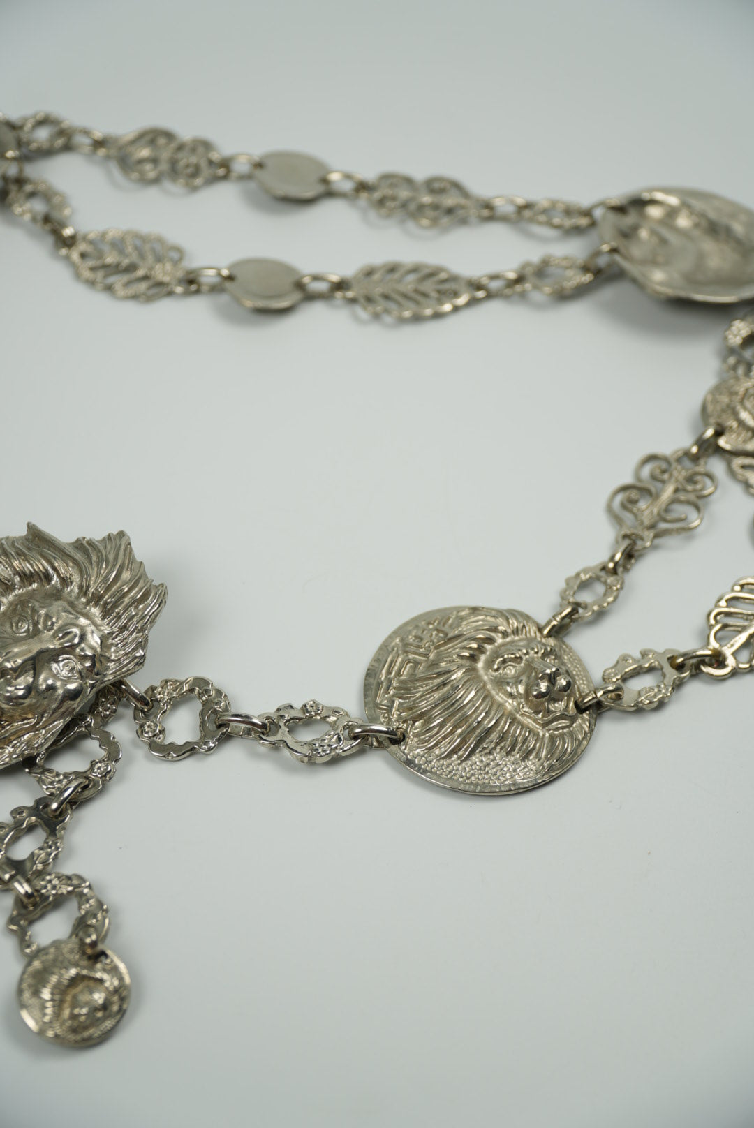 Versus Versace Archive Silver Lion Head Body Jewelry
