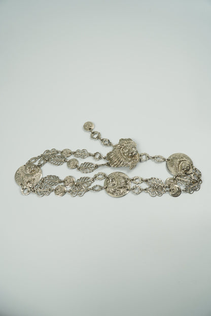 Versus Versace Archive Silver Lion Head Body Jewelry