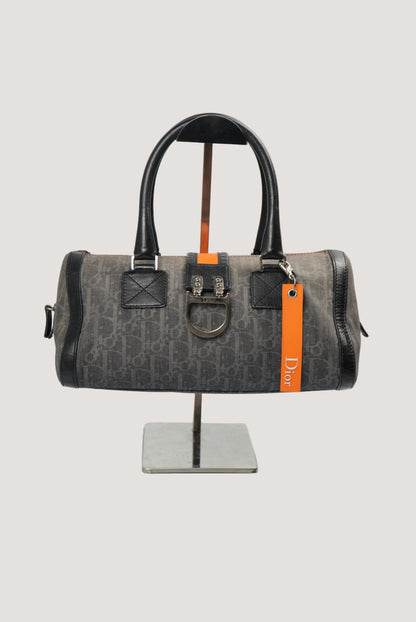 Christian Dior Diorissimo Trotter Denim Flight Handle Bag
