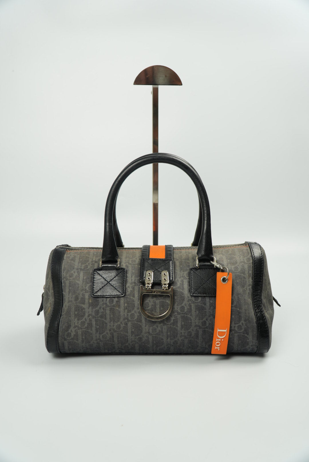 Christian Dior Diorissimo Trotter Denim Flight Handle Bag