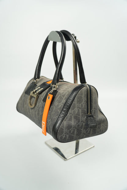 Christian Dior Diorissimo Trotter Denim Flight Handle Bag