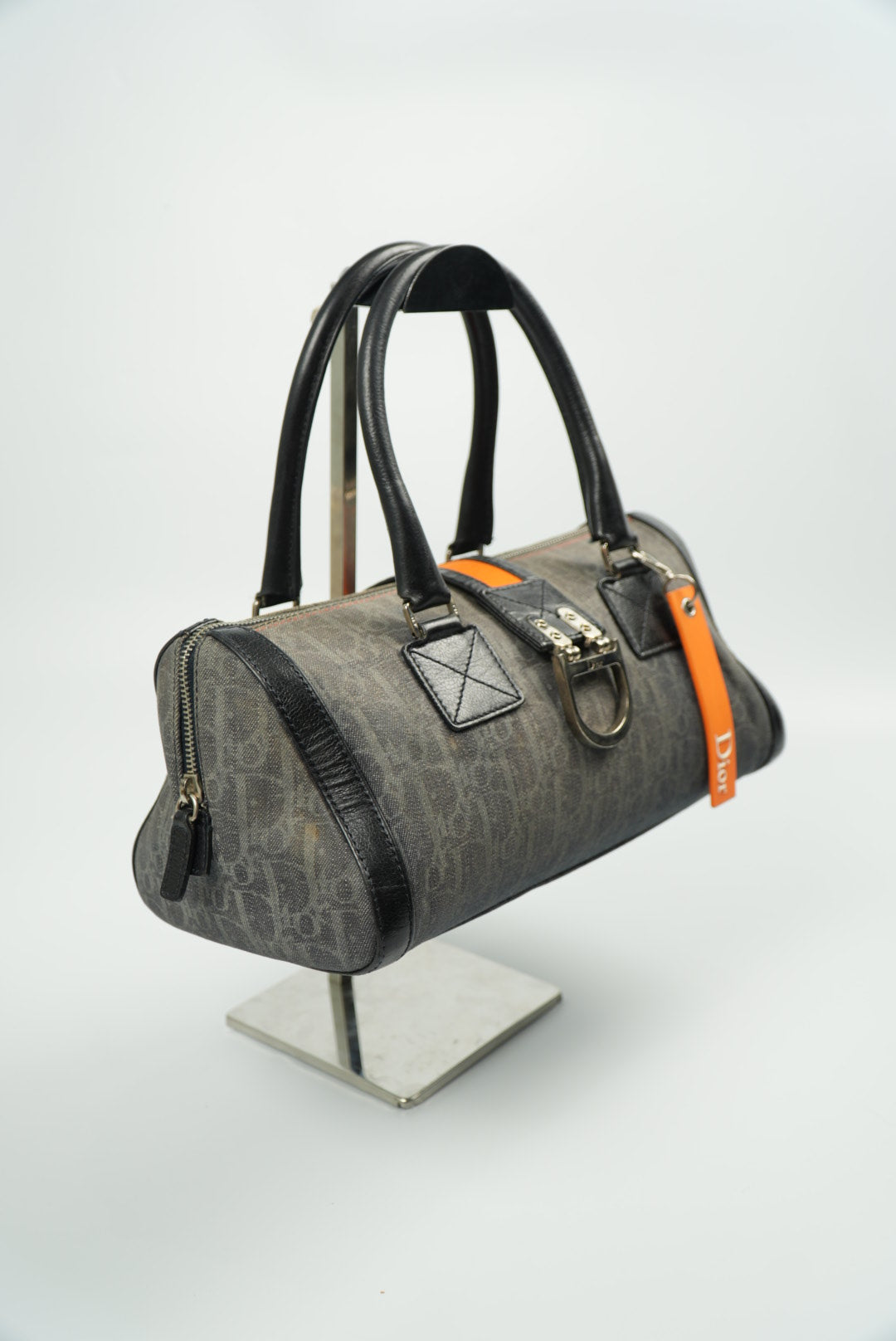 Christian Dior Diorissimo Trotter Denim Flight Handle Bag