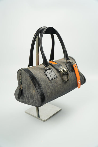 Christian Dior Diorissimo Trotter Denim Flight Handle Bag