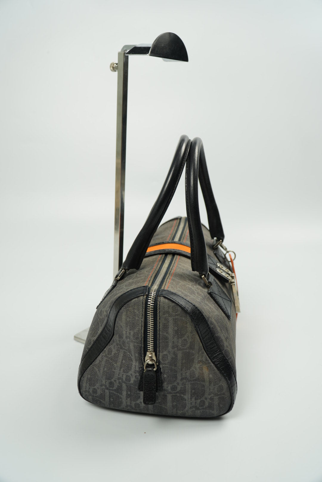 Christian Dior Diorissimo Trotter Denim Flight Handle Bag