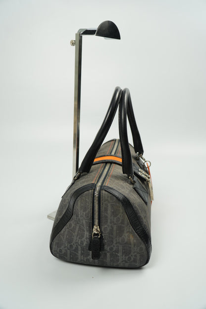 Christian Dior Diorissimo Trotter Denim Flight Handle Bag