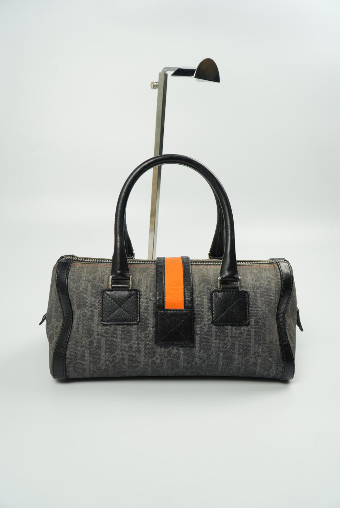 Christian Dior Diorissimo Trotter Denim Flight Handle Bag