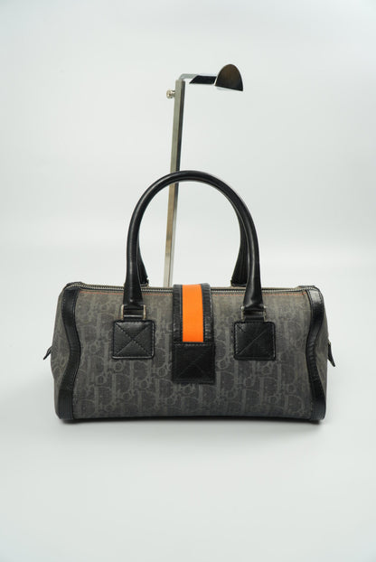 Christian Dior Diorissimo Trotter Denim Flight Handle Bag