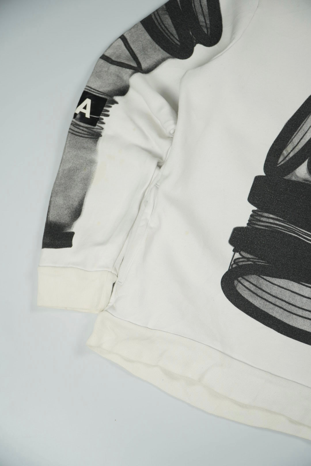 Hood By Air White Printed Hoodie