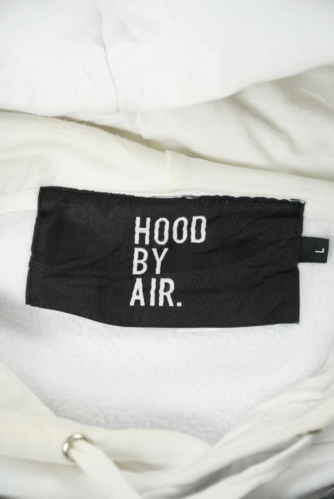 Hood By Air White Printed Hoodie