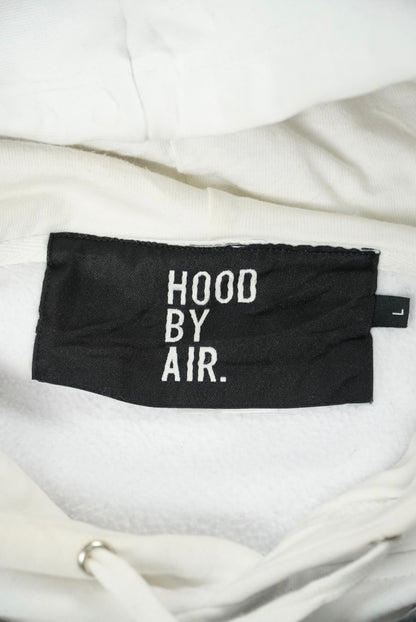 Hood By Air White Printed Hoodie