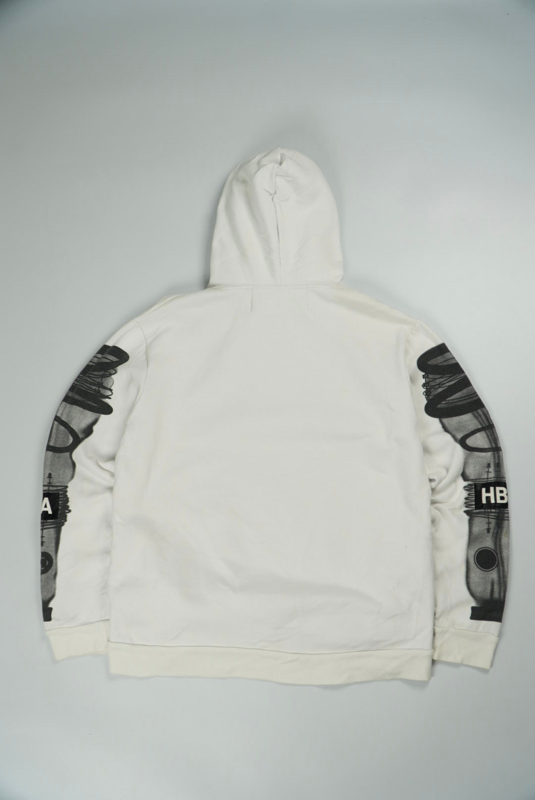 Hood By Air White Printed Hoodie
