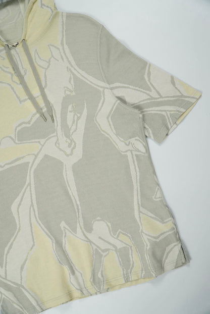 Hermes Hooded T-Shirt Horse All Over Print