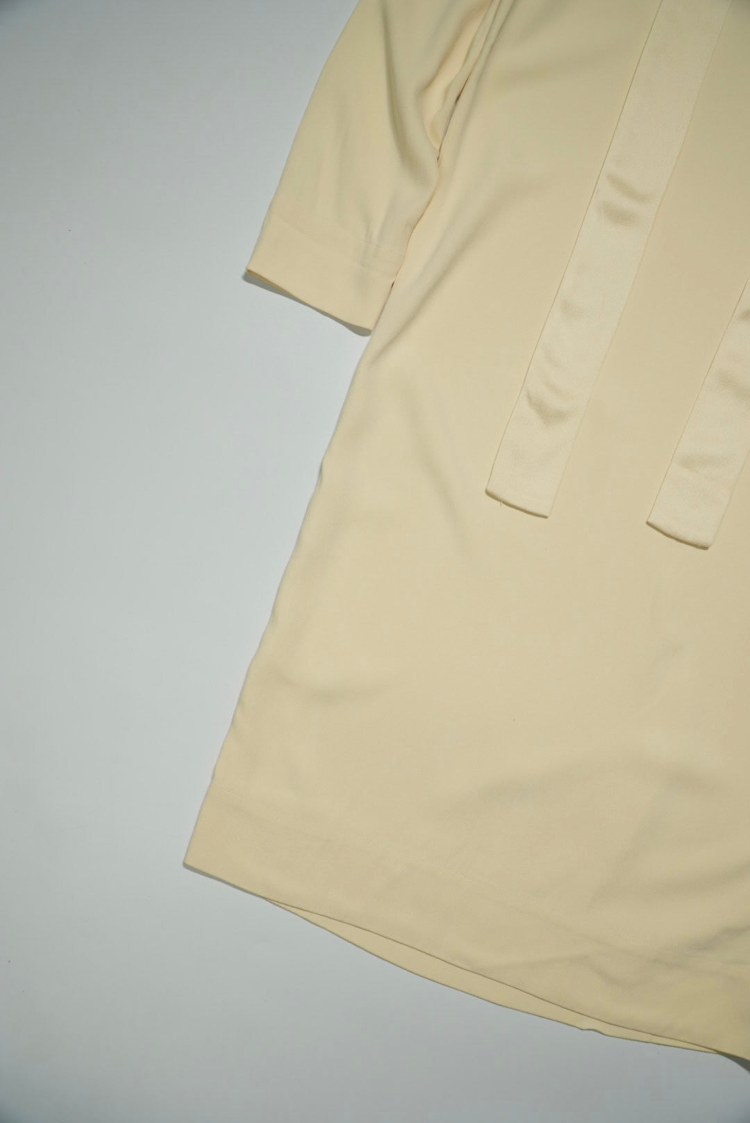 The Row Tie Neck Mini Dress