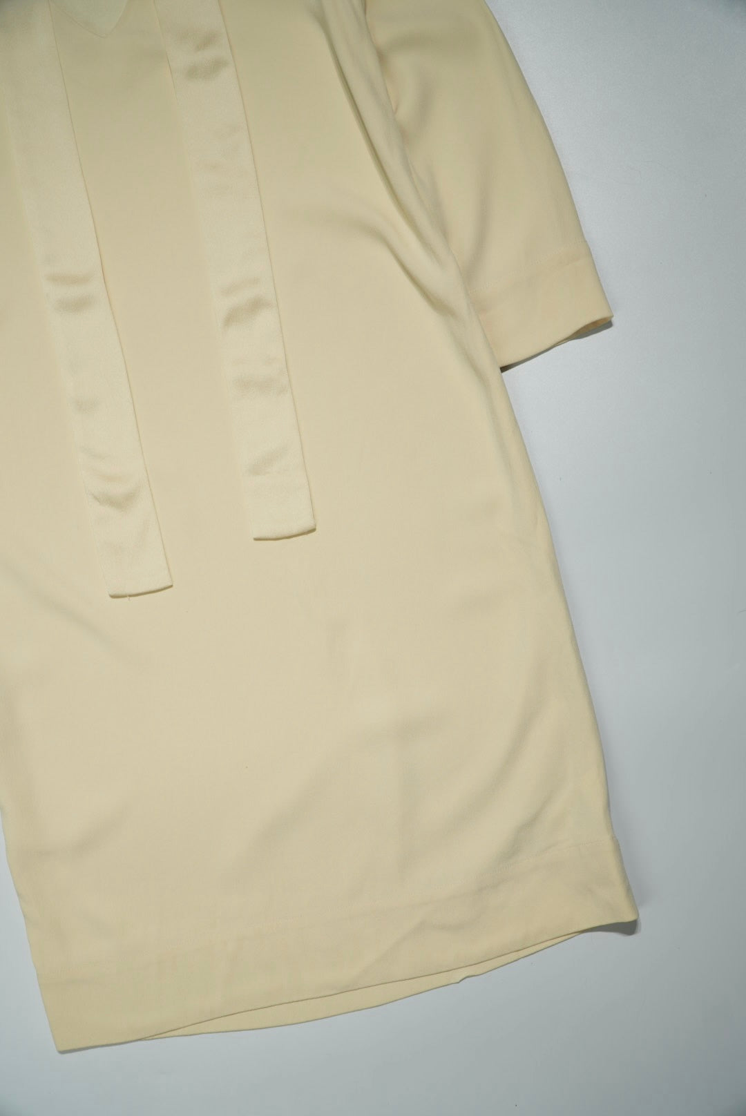 The Row Tie Neck Mini Dress