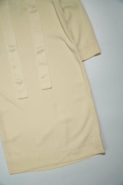 The Row Tie Neck Mini Dress