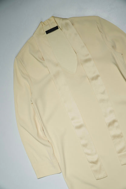 The Row Tie Neck Mini Dress