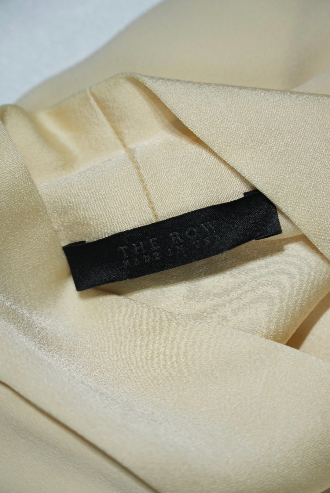 The Row Tie Neck Mini Dress