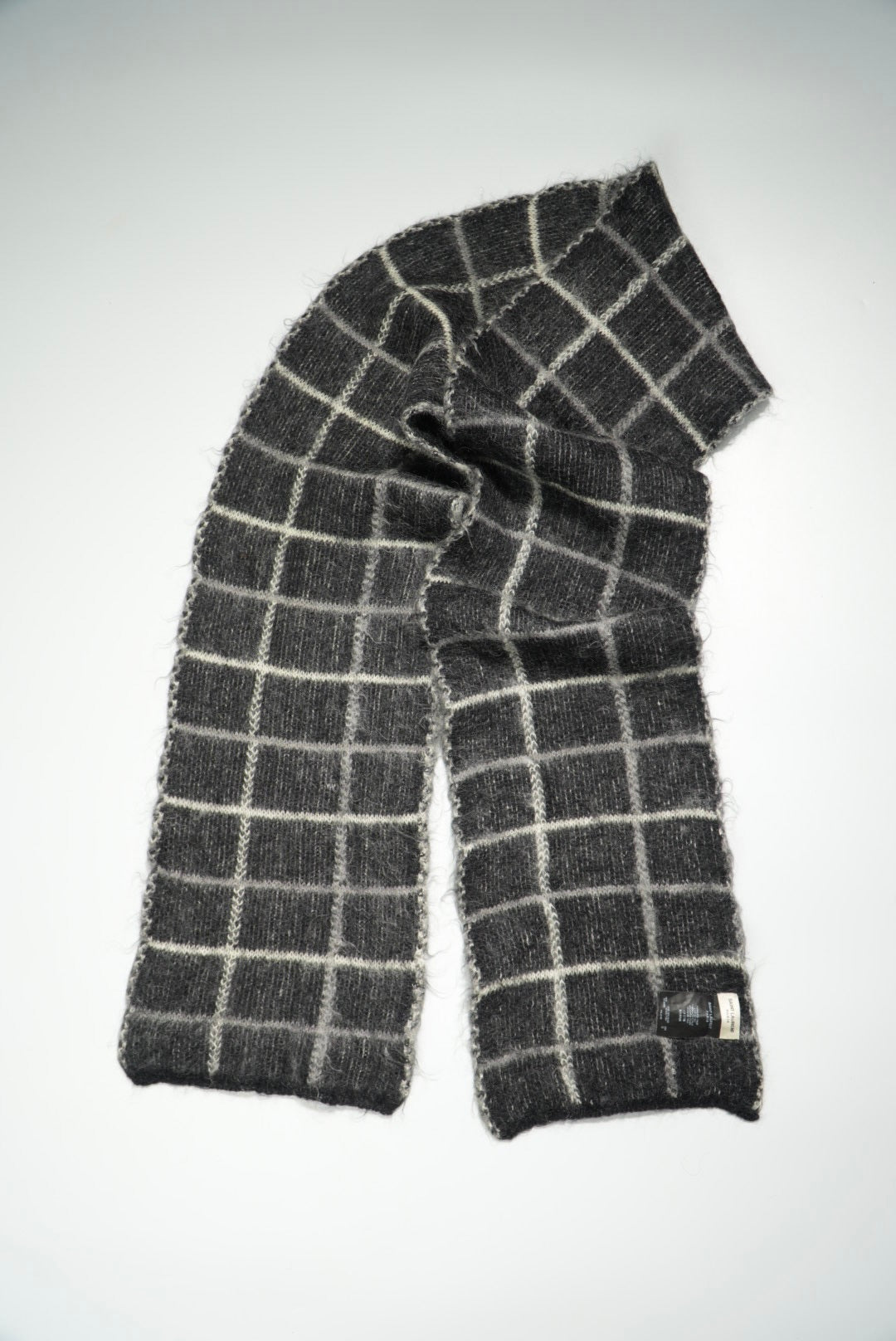 Saint Laurent Tartan Fringed Scarf