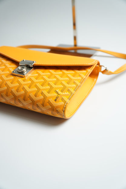 Goyard Yellow Chypre Wallet-Pouch