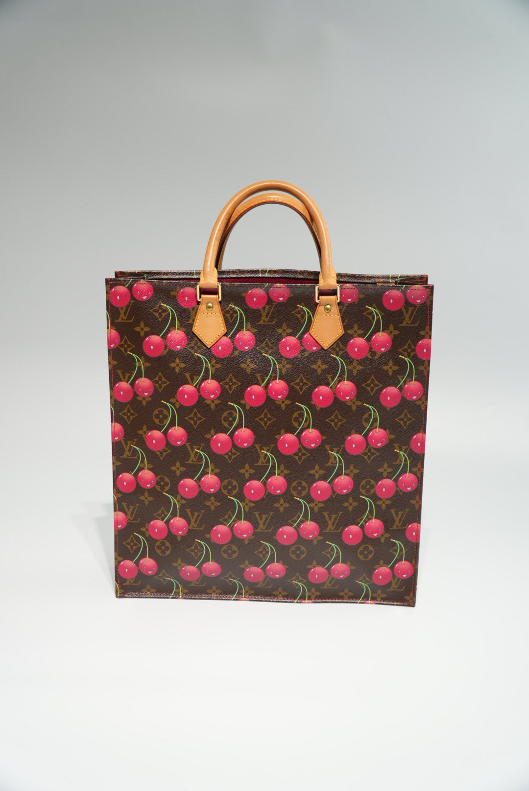 Louis Vuitton Limited Edition Monogram Cerises Sac Plat Tote