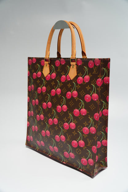 Louis Vuitton Limited Edition Monogram Cerises Sac Plat Tote